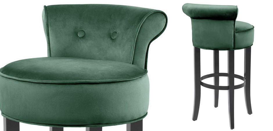 Барный стул Eichholtz Bar Stool Sophia Loren Green Барный стул Eichholtz Bar Stool Sophia Loren Green - Loft-Concept в Екатеринбурге