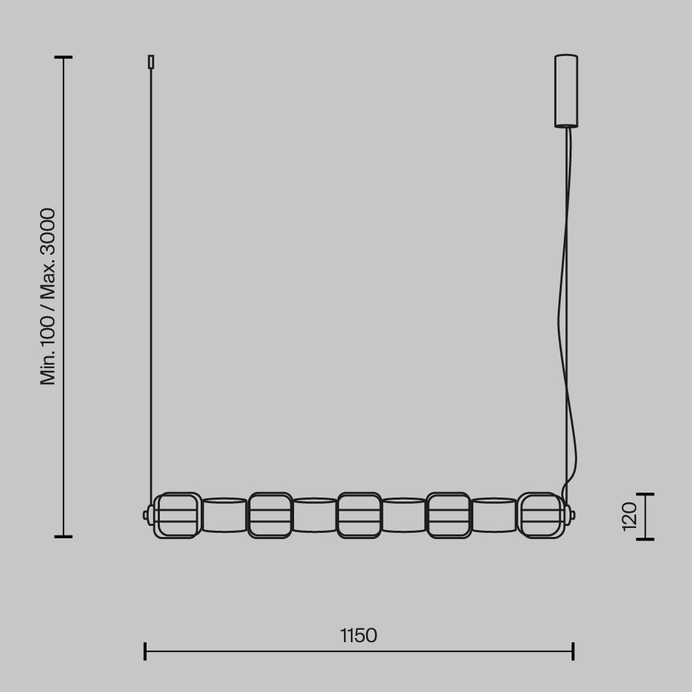 Подвесной светильник Ritmo 3000К 22Вт в Екатеринбурге