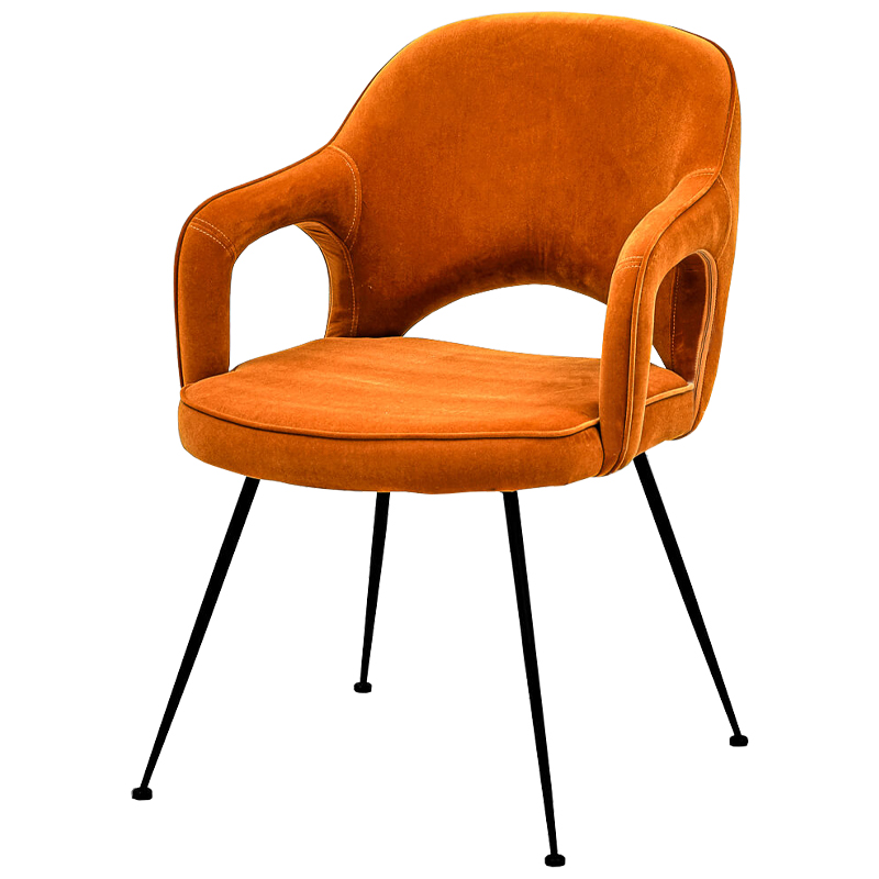 Стул Taube Stool Orange Оранжевый Черный в Екатеринбурге | Loft Concept 