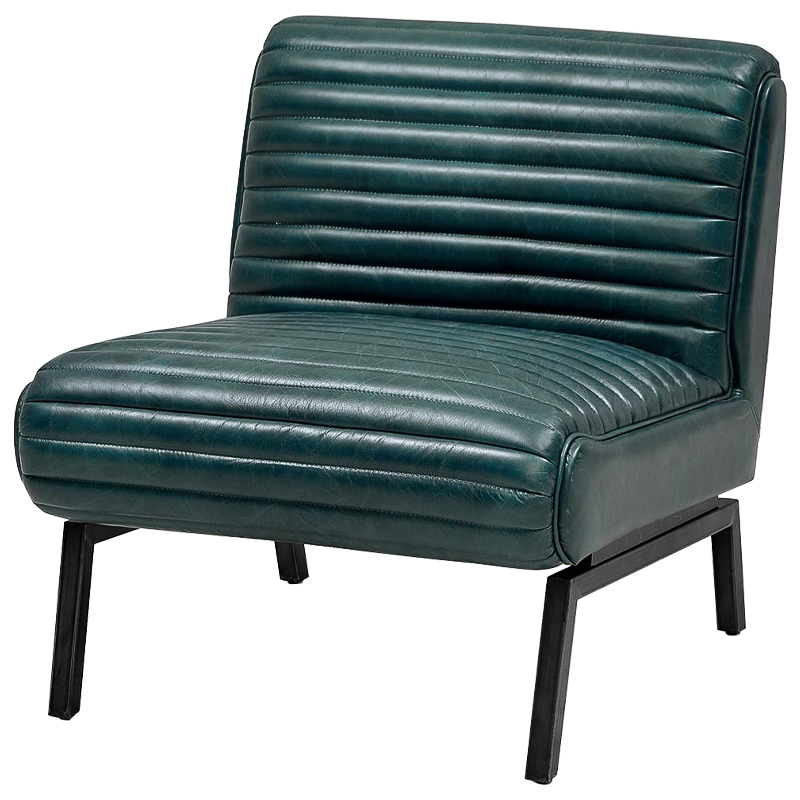 Кресло Gather Emerald Leather Chair Изумрудный в Екатеринбурге | Loft Concept 