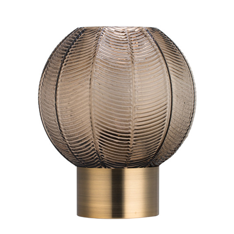 Ваза Vase Golden Throat Ball Gray Серый Глянцевое золото в Екатеринбурге | Loft Concept 