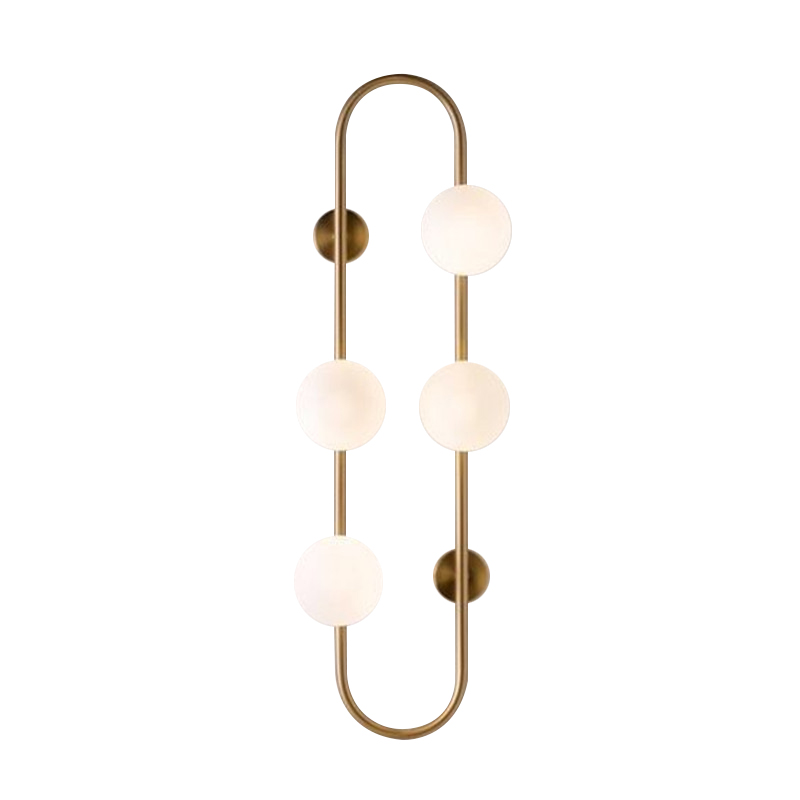 Бра HOOP WALL Lamp Gold 4 Золотой Белый в Екатеринбурге | Loft Concept 