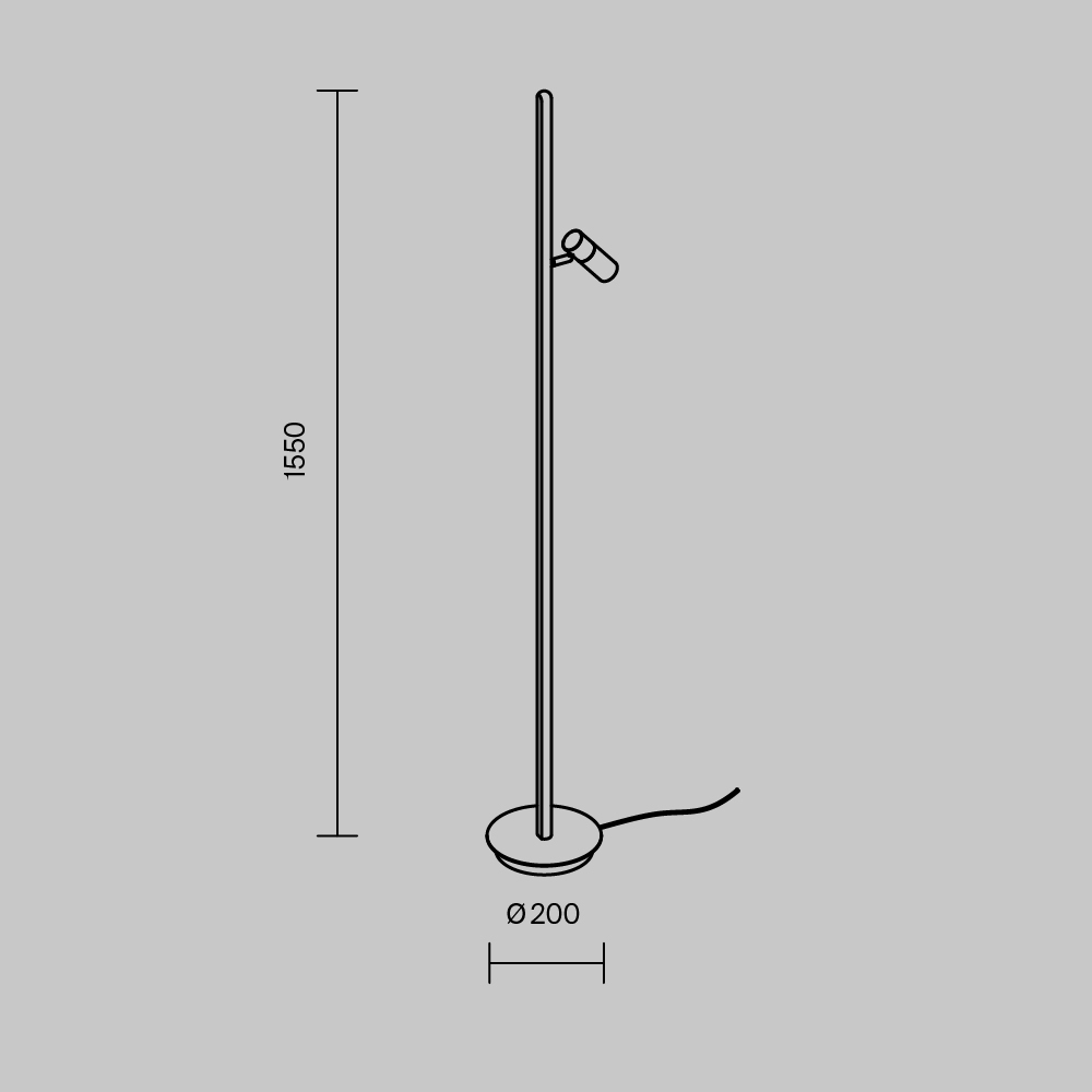 Напольный светильник Thin 3000К 14Вт в Екатеринбурге