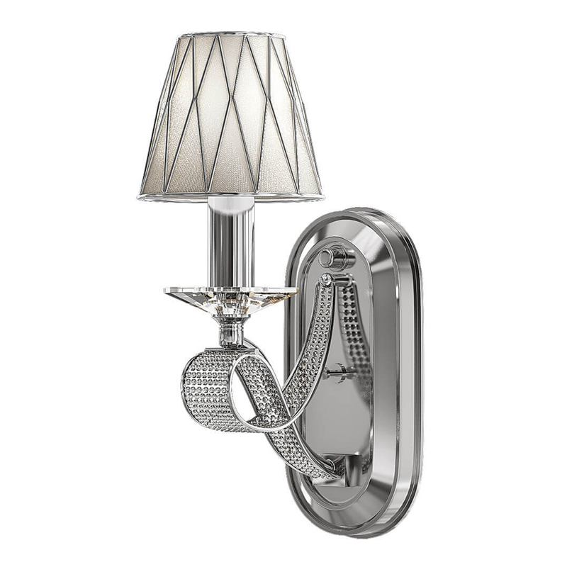 Бра Franseza Sconce chrome Хром Белый в Екатеринбурге | Loft Concept 