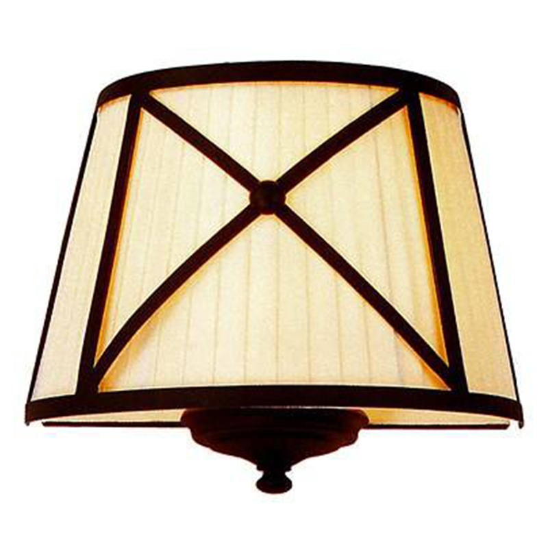 Бра Provence Lampshade Light Brown Wall Lamp Коричневый Бежевый в Екатеринбурге | Loft Concept 