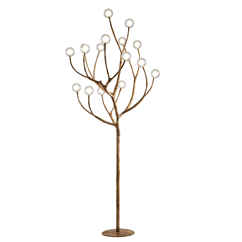 Торшер Tree branch Floor lamp Коричневый Белый в Екатеринбурге | Loft Concept 