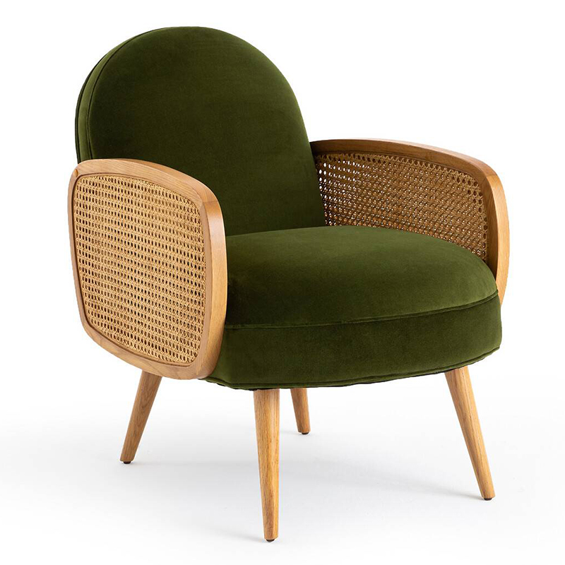 Кресло Morten Wicker Green Armchair Зеленый в Екатеринбурге | Loft Concept 