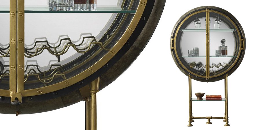 Шкаф Porthole Bar Restoration Hardware - фото №1