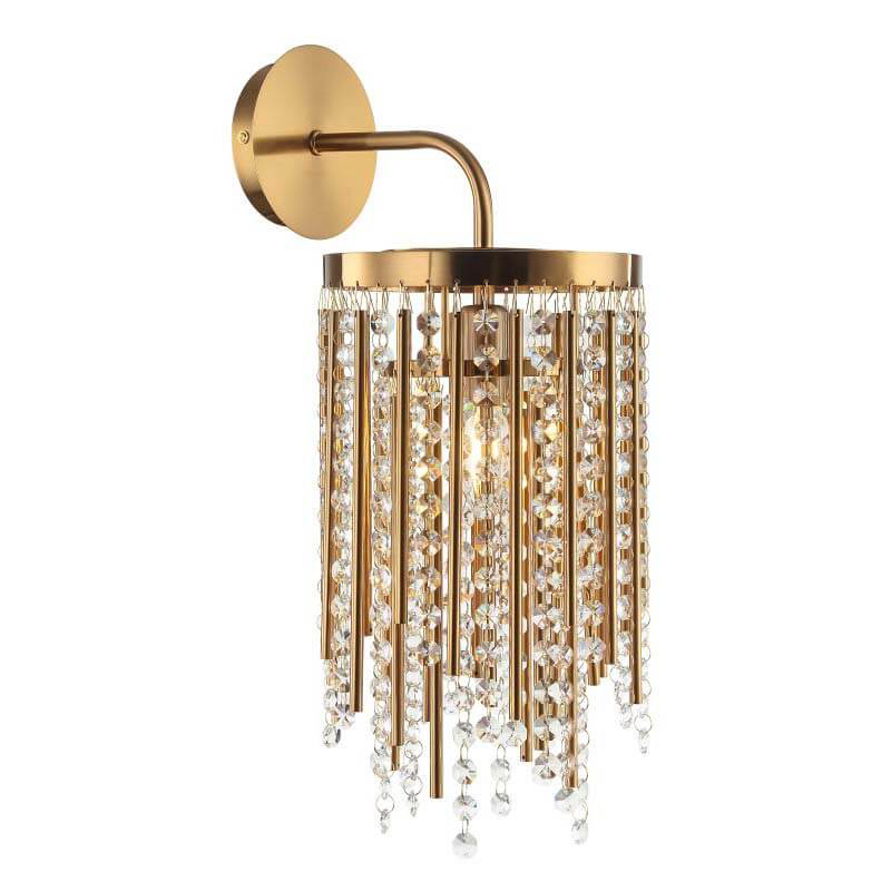 Бра Crystal Wind Chimes Bronze Wall Lamp Бронза Прозрачный в Екатеринбурге | Loft Concept 