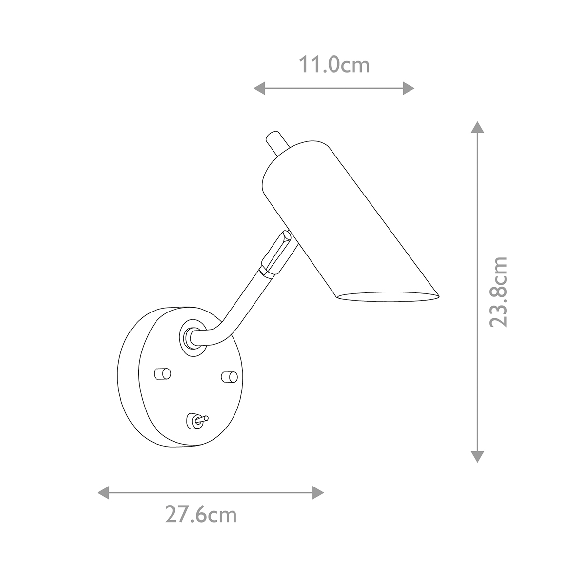 Бра с цилиндрическим плафоном и круглым основанием с выключателем Elstead Lighting в Екатеринбурге