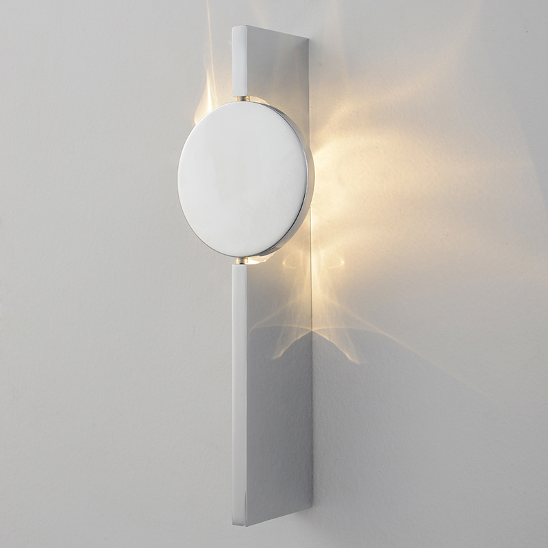 Бра с круглым зеркальным диском на прямоугольном соновании Reflection Circle Glow Хром Бра с круглым зеркальным диском на прямоугольном соновании Reflection Circle Glow Хром в Екатеринбурге | Loft Concept