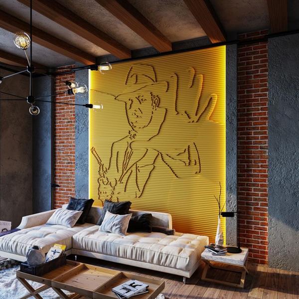 Барельеф AL CAPONE  в Екатеринбурге | Loft Concept 