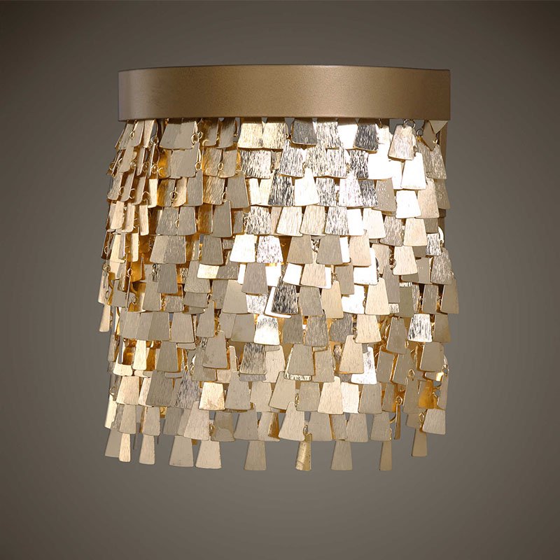 Бра Uttermost Lamps Tillie Wall Lamp Золотой в Екатеринбурге | Loft Concept 