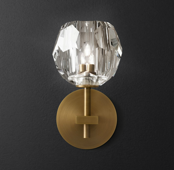 Бра RH Boule de Cristal Single Sconce Brass Латунь в Екатеринбурге | Loft Concept 