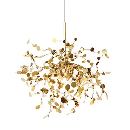 Люстра Terzani Argent Suspension Pendant lamp 40 Gold Глянцевое золото в Екатеринбурге | Loft Concept 