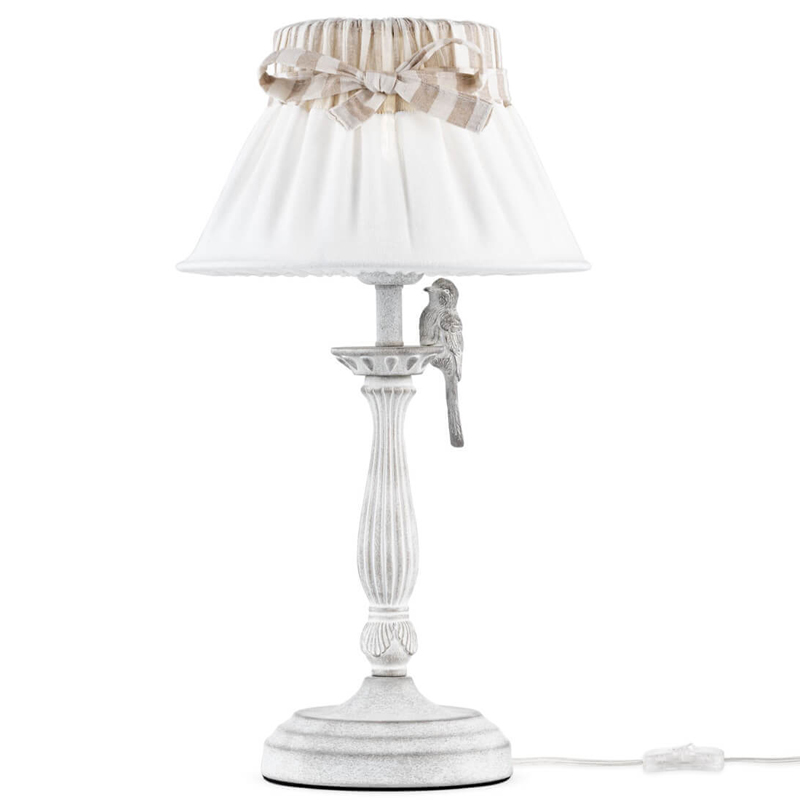 Настольная лампа Refined Provence Table lamp Белый Бежевый в Екатеринбурге | Loft Concept 