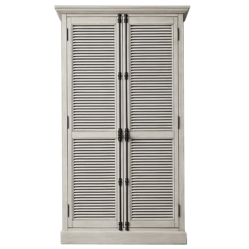 RH Shutter Double-Door Cabinet Шкаф с реечными дверями светлый дуб RH Shutter Double-Door Cabinet Шкаф с реечными дверями светлый дуб в Екатеринбурге | Loft Concept