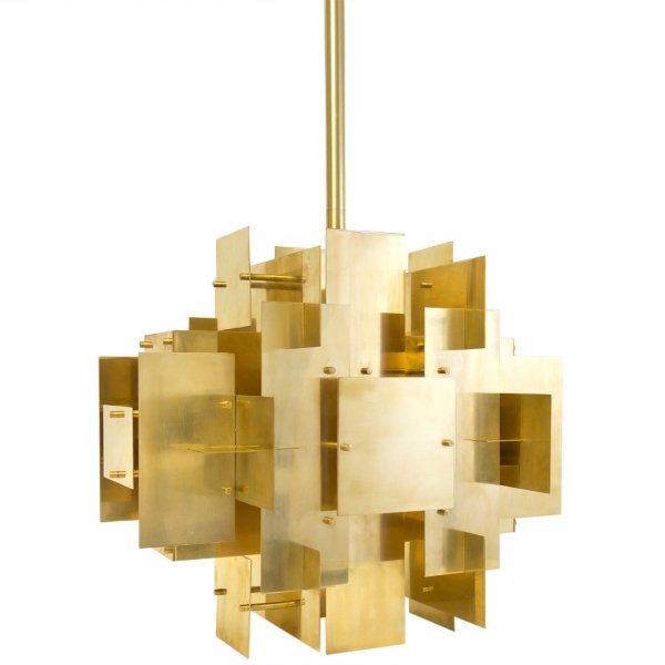 Люстра Jonathan Adler PUZZLE CHANDELIER Латунь в Екатеринбурге | Loft Concept 