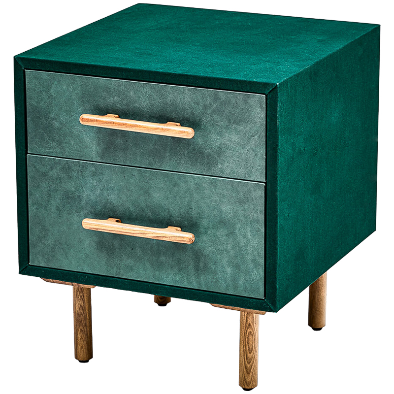 Тумба Smoky Green Nightstand Изумрудный Древесина в Екатеринбурге | Loft Concept 