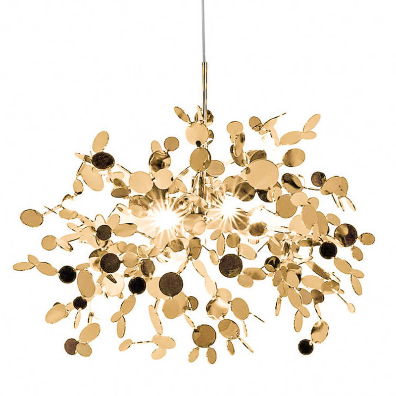 Люстра Terzani Argent Suspension Gold Pendant Lamp 85 Золотой в Екатеринбурге | Loft Concept 