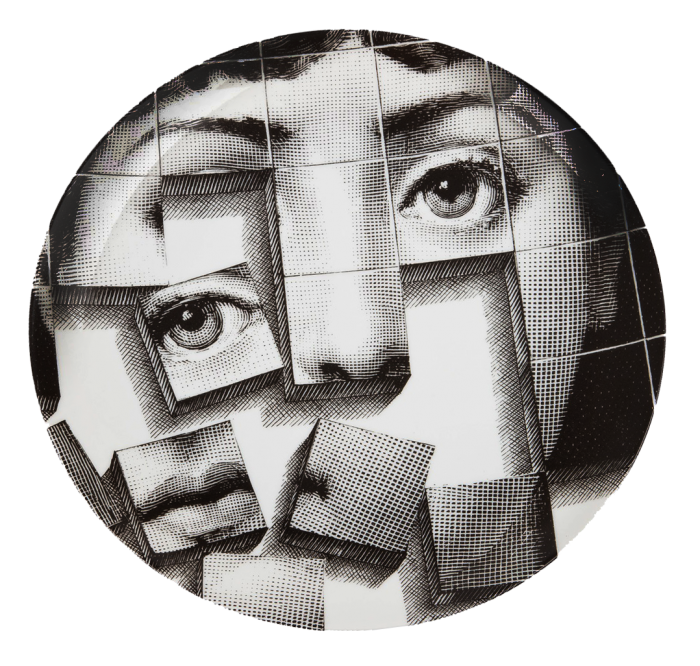 Декоративная тарелка Fornasetti 180 Черный Декоративная тарелка Fornasetti 180 Черный в Екатеринбурге | Loft Concept