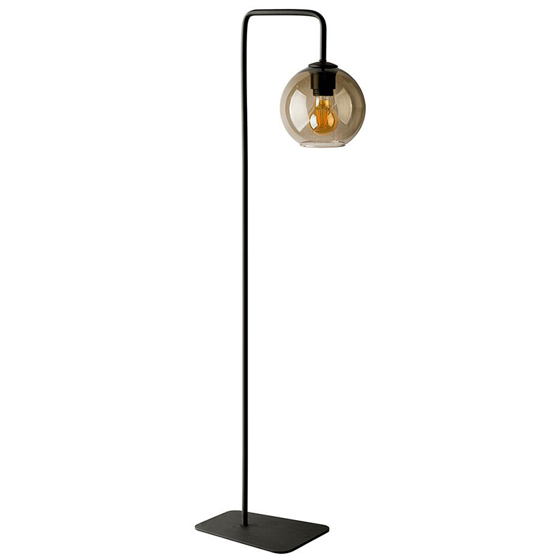 Торшер Franco Floor Lamp Янтарный Черный в Екатеринбурге | Loft Concept 