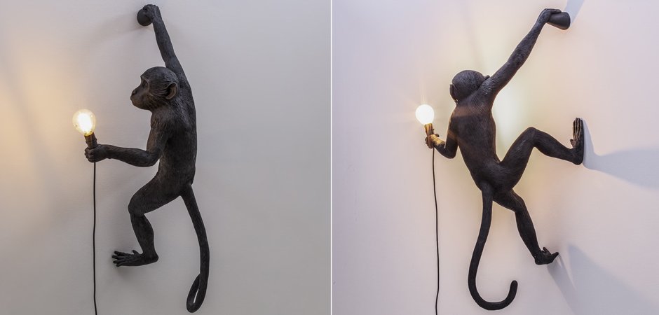 Бра Seletti The Monkey Lamp Hanging Version Right Бра Seletti The Monkey Lamp Hanging Version Right - Loft-Concept в Екатеринбурге