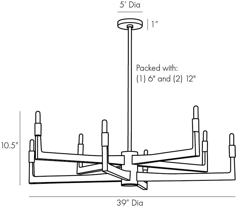 Люстра Arteriors GRIFF CHANDELIER в Екатеринбурге