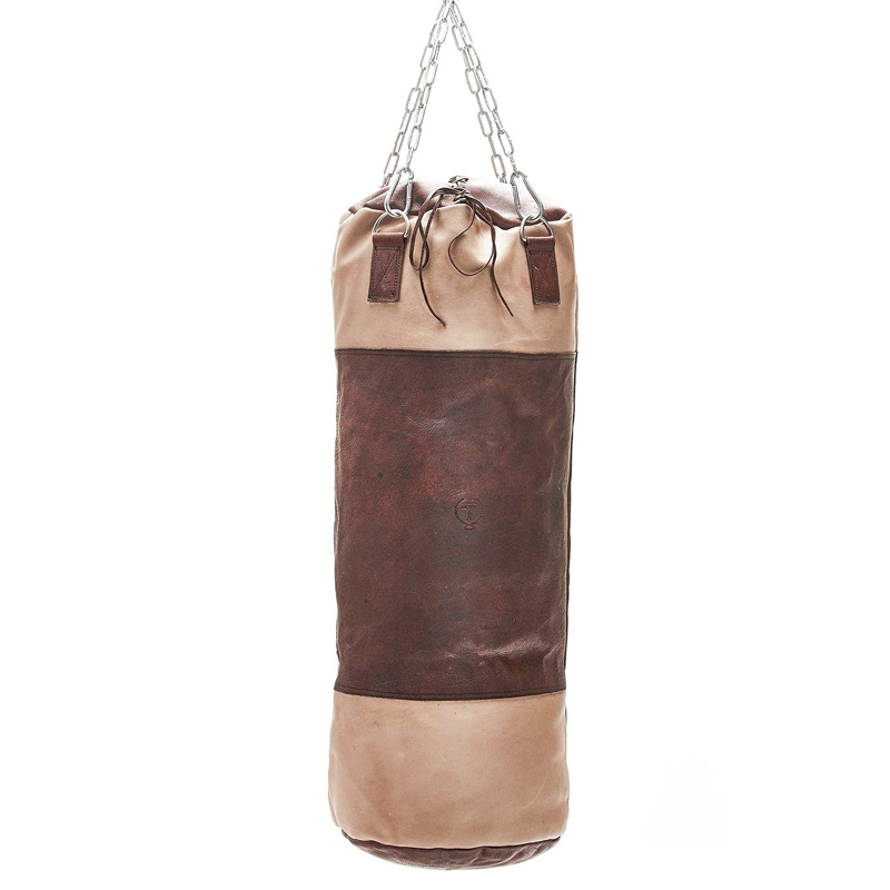 Боксерская груша BROWN LEATHER HEAVY PUNCHING BAG Коричневый Бежевый в Екатеринбурге | Loft Concept 