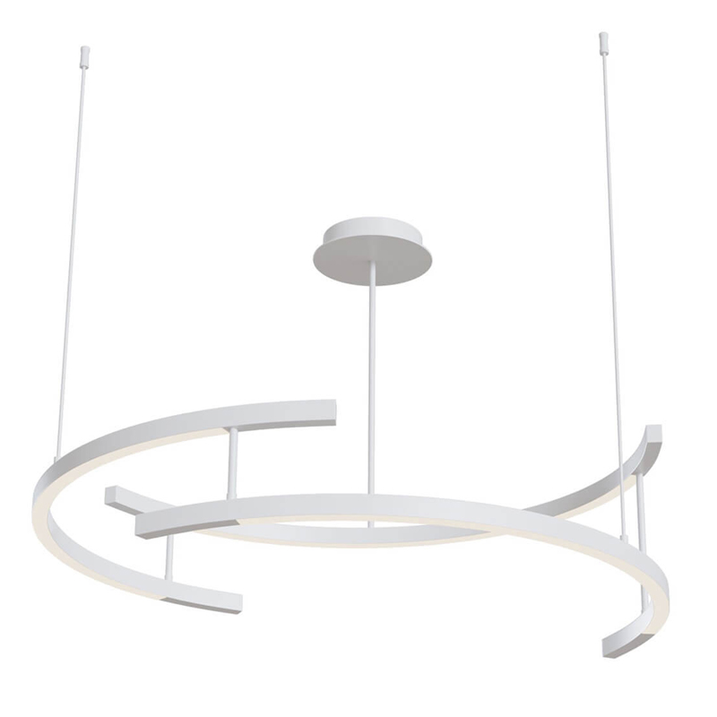 Люстра Smeragde Light Chandelier white arcs Белый в Екатеринбурге | Loft Concept 