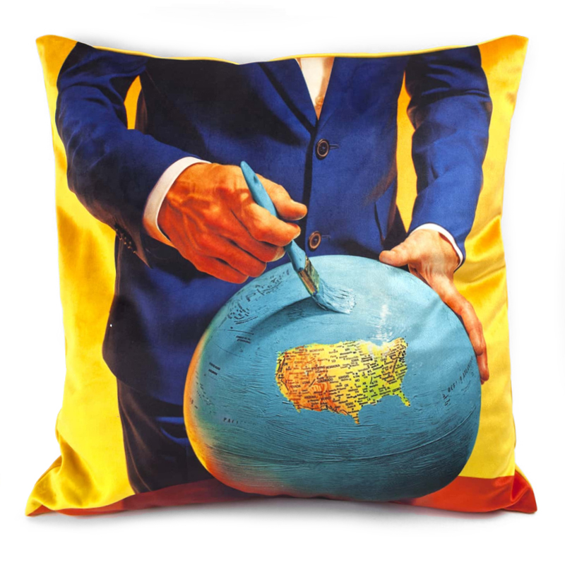 Подушка Seletti Cushion Globe Design Toiletpaper Мульти в Екатеринбурге | Loft Concept 