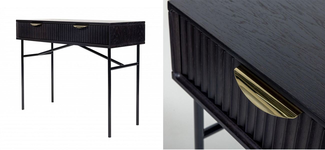 Консоль Antique Order Черный Шпон дуба - фото