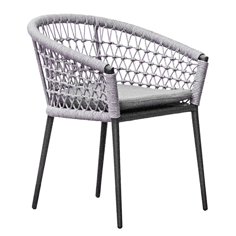 Стул Niels Outdoor Chair Серый Черный в Екатеринбурге | Loft Concept 