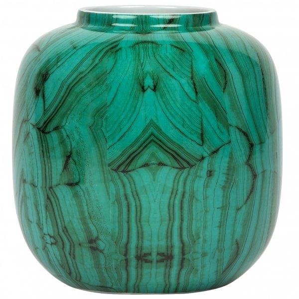 Ваза Malachite Vase Low Малахит в Екатеринбурге | Loft Concept 