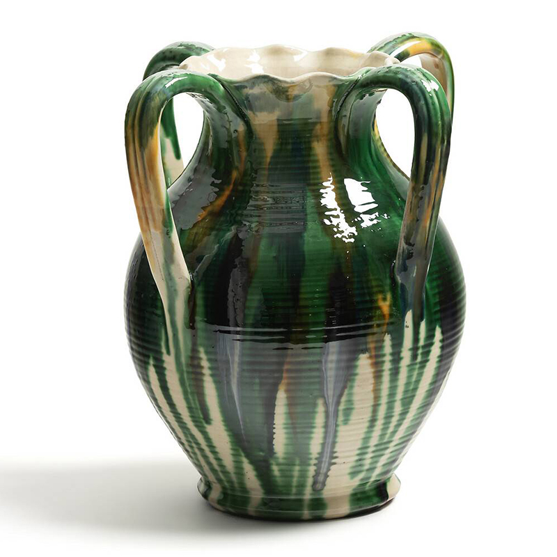 Ваза Faience Vase III Белый Зеленый Желтый Синий в Екатеринбурге | Loft Concept 