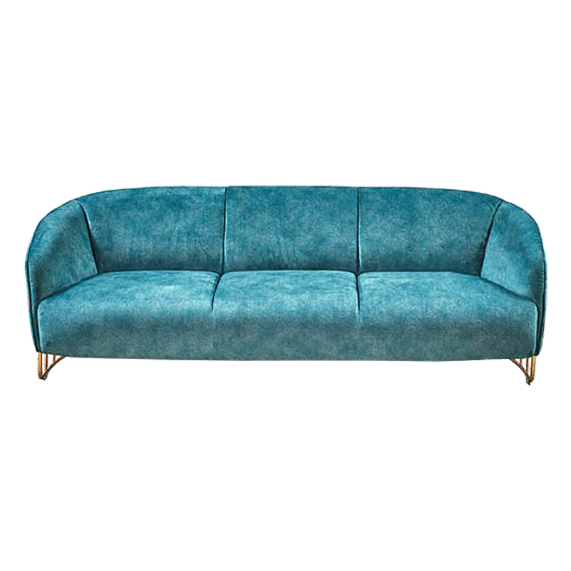 Диван Turquoise Ripples Sofa Бирюзовый Латунь в Екатеринбурге | Loft Concept 