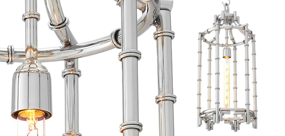 Люстра Eichholtz Lantern Vasco Steel - Loft-Concept в Екатеринбурге