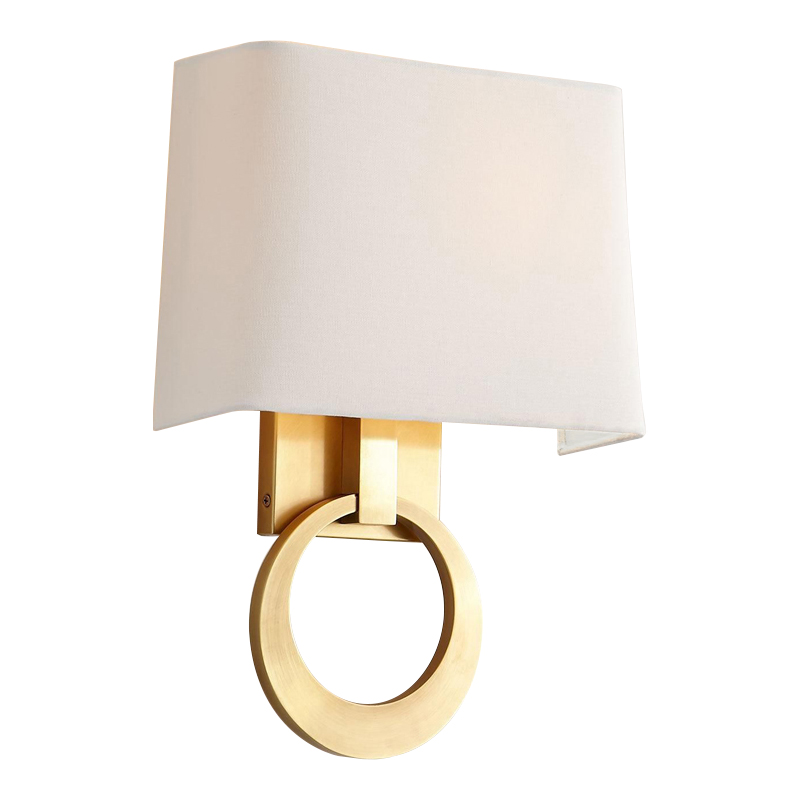 Бра Dana Sconce Brass Ring Латунь Белый в Екатеринбурге | Loft Concept 