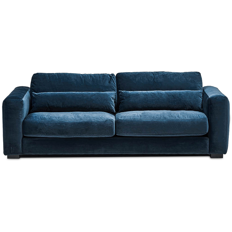 Диван Kleber Sofa blue Темно-синий Черный в Екатеринбурге | Loft Concept 