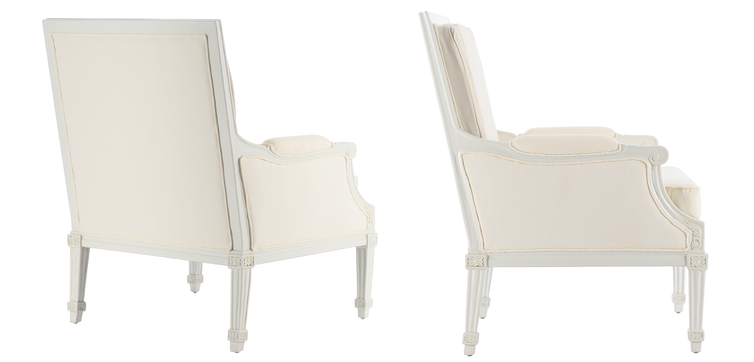 Кресло French Provence Armchair Ferrand ivory - фото
