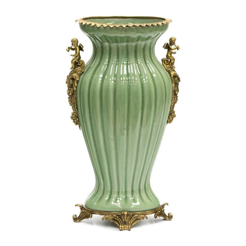 Ваза Bronze Angel Vase green Бронза Зеленый в Екатеринбурге | Loft Concept 