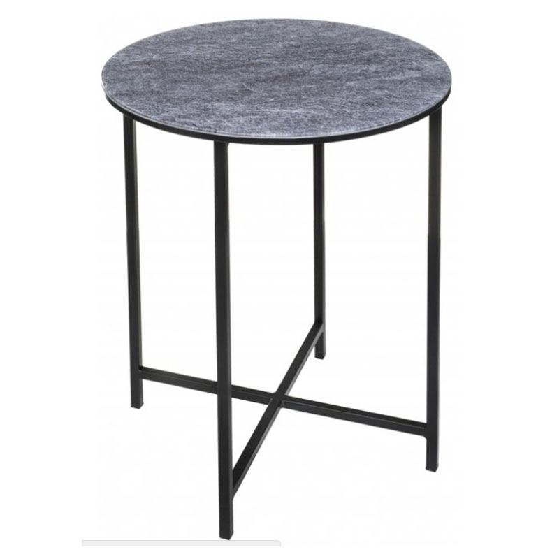 Приставной стол Zermatt Side Table round gray Серый (Gray) в Екатеринбурге | Loft Concept 