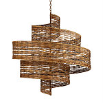 Люстра фактурная в виде спирали Enveloping Art варинант исполнения - 1 | Loft Concept в Екатеринбурге