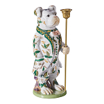 Подсвечник в виде собачки из фарфора с бронзовыми элементами Eden Garden варинант исполнения - 5 | Loft Concept в Екатеринбурге