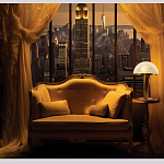 Настольная лампа c абажуром в форме купола из натурального камня  Heavenly Harmony варинант исполнения - 6 | Loft Concept в Екатеринбурге