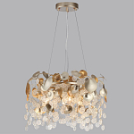 Люстра с декоративными подвесками из прозрачного стекла в форме монеток FAIRYTREE Light варинант исполнения - 4 | Loft Concept в Екатеринбурге