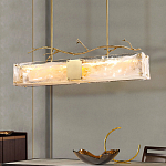 Люстра прямоугольная из фактурного стекла Chandelier Beam варинант исполнения - 6 | Loft Concept в Екатеринбурге