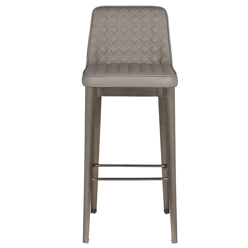 Стул барный светло-серый из экокожи Spectacular High Bar Stool Светло-серый Стул барный светло-серый из экокожи Spectacular High Bar Stool Светло-серый в Екатеринбурге | Loft Concept