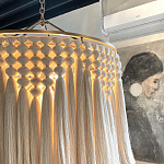Люстра белая плетеная с кисточками Boho Tassel Chandelier варинант исполнения - 4 | Loft Concept в Екатеринбурге