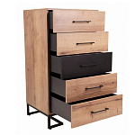 Комод с 5-ю ящиками в стиле лофт Urban Style Space варинант исполнения - 5 | Loft Concept в Екатеринбурге